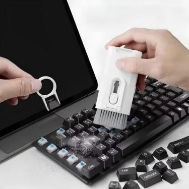 Imagem de Kit Escova Limpeza 8 Em 1 Spray Celular Teclado Pc Notebook - Top Rio