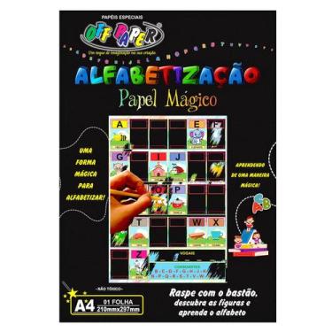 Imagem de Papel Mágico Alfabetização Pedagógico A4 Off Paper 1 Folha Mágica e 1 