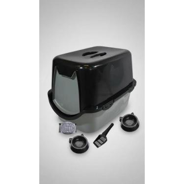Imagem de Banheiro Fechado para Gatos com Filtro e Pá - Congratulations Store