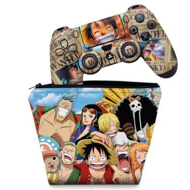 Imagem de Capa Case E Skin Compatível Ps4 Controle - One Piece - Pop Arte Skins