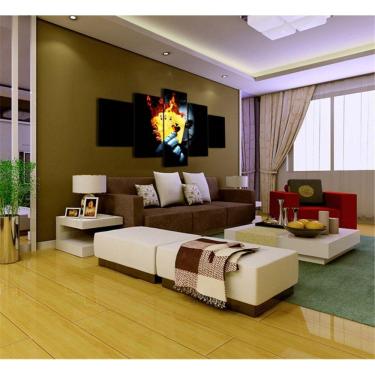 Imagem de Quadro Decorativo Coringa 5 peças 130x65 cm em tecido