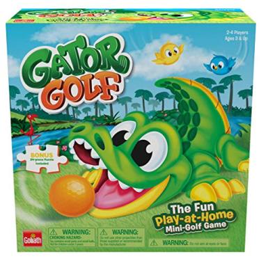 Imagem de Goliath Gator Golf – Putt The Ball Into The Gator’s Mouth to Score Game – Includes A Fun Colorful 24pc Puzzle (31250)