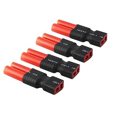 Imagem de FLY RC 4 peças Deans T-Plug fêmea para HXT 4 mm conector sem fios RC LiPo bateria conector adaptadores
