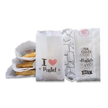 Imagem de Saco Para Pastel Barreira Gordura 13,5X24,5X6Cm 300 Unidades