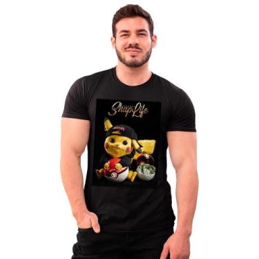 Imagem de Camiseta Pikachu Pokebola Dinheiro Money Pokemon Fofo Cute - Shap Life