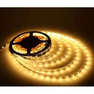 Imagem de 5 Metros Fita 60Leds 3528 Branco Quente 3000K Sem Silicone (Ip20) - Bl