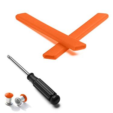 Imagem de Mryok Thru Conjunto de parafusos e Earsocks e chave de fenda T20 para Oakley Jawbone/Split Jacket, Laranja, One Size