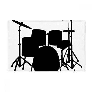 Imagem de DIYthinker Kit de bateria musical Song Music, tapete antiderrapante para porta de banheiro