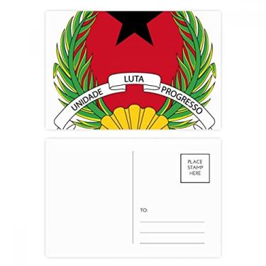 Imagem de Cartão postal com emblema nacional Guiné-Bissau Cartão de felicitações