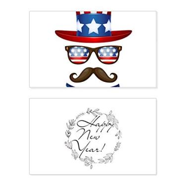 Imagem de America Uncle Sam I Want You New Year Festival Cartão de felicitações Bless Message Present