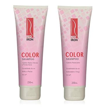Imagem de Red Iron Color 2 Produtos - Shampoo Cabelos Ressecados 250ml + Shampoo Raízes Oleosas e Pontas Secas 250ml