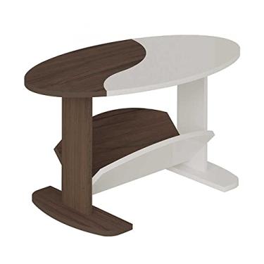 Imagem de Mesa de Centro com revisteiro ISIS cor Amêndoa com Off white - Artely