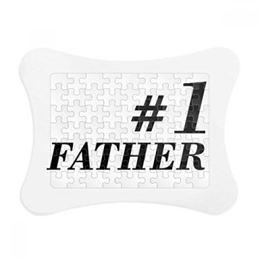 Imagem de NO.1 Moldura de quebra-cabeça com citação do festival Pai Pai Decoração de imagem Enfeite de jogo