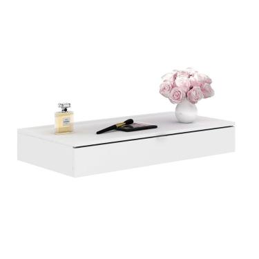 Imagem de Penteadeira Infantil Supensa PE-2004 c/ 1 Gaveta Branco - Tecno Mobili