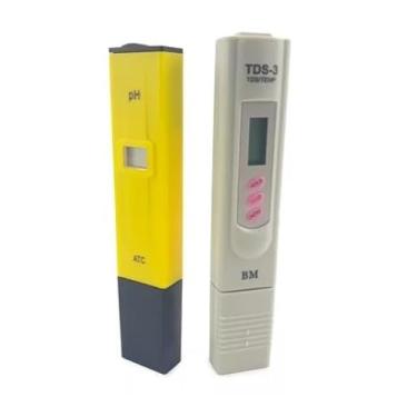 Imagem de Kit Medidor Digital Tds3 Ph Hidoponia para Aquário e Piscina Kadosh Digital