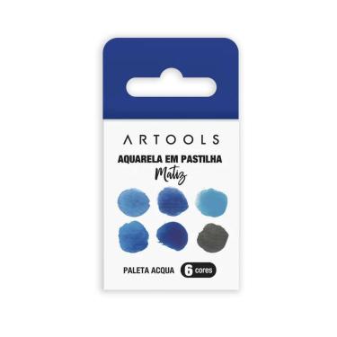Imagem de Aquarela Em Pastilha 6 Cores Artools