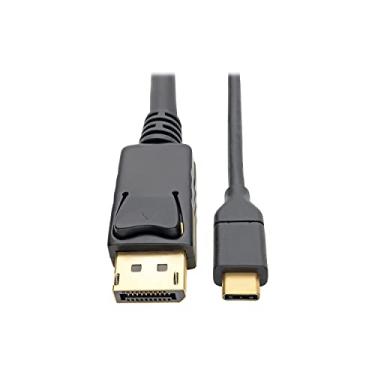 Imagem de Tripp Lite Cabo adaptador USB C para DisplayPort 4K compatível com Thunderbolt 3, M/M, USB tipo C para DP, USB-C, USB Tipo-C 3' 3 pés (U444-003-DP)