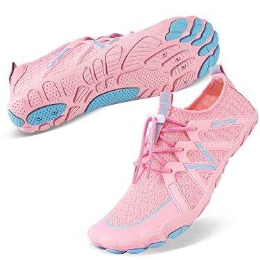 Imagem de Tênis masculino feminino para esportes aquáticos, sem cadarço, secagem rápida, para piscina, praia, surf, caminhada, parque aquático, 5.5 Women/4 Men