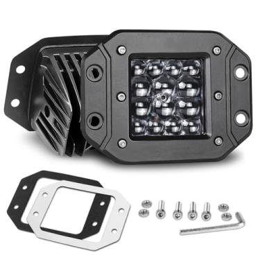 Imagem de Kits de LED de montagem embutida, Nirider, 2 peças, luzes de para-choque de 84 W, feixe pontual de 12 cm, barra de luz de LED, luzes de trabalho embutidas, luzes off-road para caminhão, SUV, ATV, UTV,