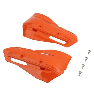 Imagem de PowerMotor Caixão de protetores de mão de motocicleta, protetores de mão para bicicleta suja substituem 7/20.3 cm 22 mm e 11/20.3 cm 28 mm para ATV Motocross Motocross Supermoto Racing Pit. (laranja)