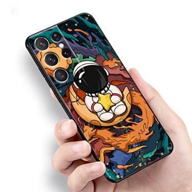 Imagem de Star Cute para Samsung Galaxy S10 S10E S9 S8 S7 S6 S22 S21 S20 FE Ultra Pro Lite Edge Plus 5G Capa de Telefone Preta, Estilo 04, Para Samsung S8 Plus