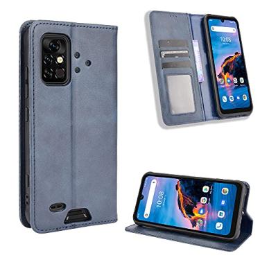 Imagem de Jielangxin Keji Capa para Umidigi Bison Pro, capa para Umidigi Bison Pro, capa flip de couro PU azul