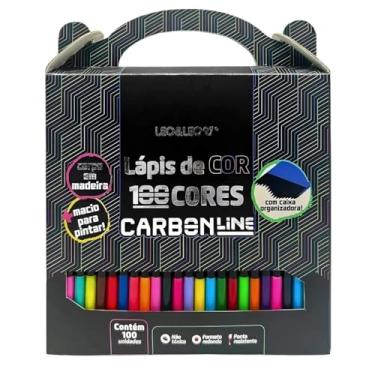 Imagem de LÁPIS DE COR CARBON LINE 100 CORES REDONDO LEO&LEO