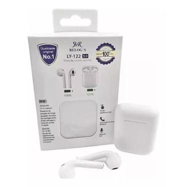Imagem de Fone De Ouvido Bluetooth V5.3 Sem Fio Cor Branco Ly-122 - Maston