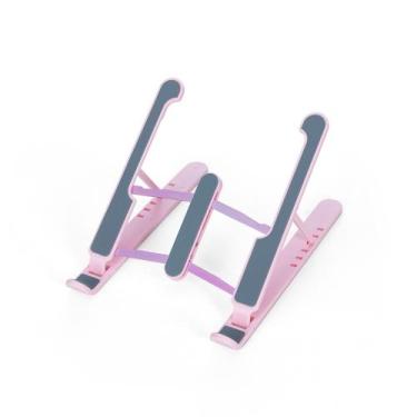 Imagem de Suporte Retrátil para Notebook Multi Ângulos - Suporte Universal, Rosa