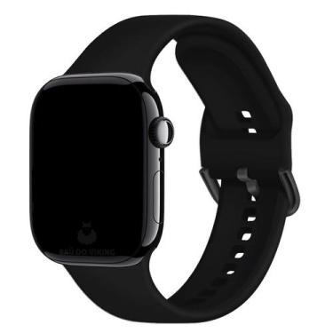 Imagem de Pulseira Silicone Fecho Clássico Compatível com Apple Watch - Baú do V