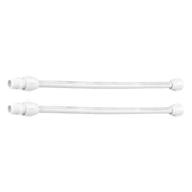 Imagem de Kit 2 Mangueira Engate Flexível 50cm 1/2 Pia Privada C Niple - MANLUPL