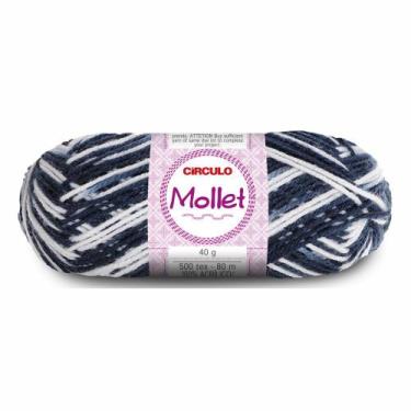 Imagem de Lã Mollet 40g - Circulo, 9016-ZEBRA