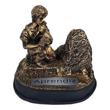Imagem de Estatueta Aprendiz de Maconaria Maçom de Resina Decorado - Decore Casa