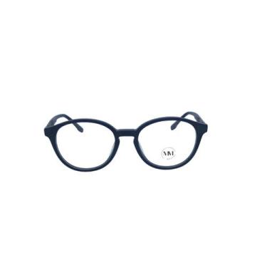 Imagem de Armação Óculos Grau Básico Redondo Fosco Unissex MM Óculos, C3, Único