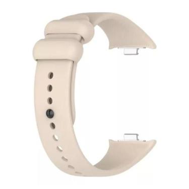 Imagem de Pulseira Compatível Com Smartwatch Xiaomi Mi Band 8 Pro - Poolsy, Bege