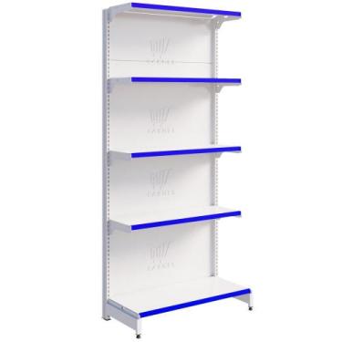 Imagem de Gôndola Fit Parede 1 Inicial 1,70m De Supermercado Bandejas Regulavel 