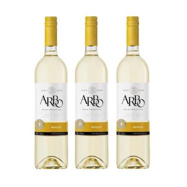 Imagem de Kit Vinho Arbo Moscato Branco Seco Casa Perini 750ml 3unid
