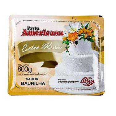 Imagem de Pasta americana baunilha 800g Arcolor Rizzo Confeitaria