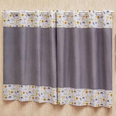 Imagem de Cortina Infantil Quarto Bebê 2,00x1,70 Luxo Enxoval Menina Menino Deco