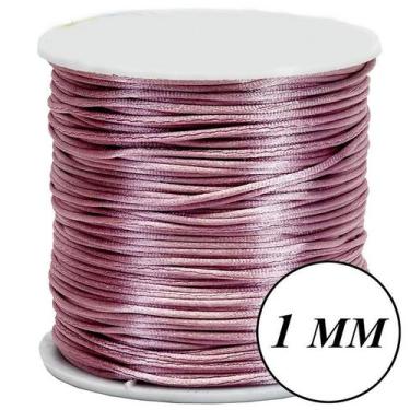 Imagem de Fio Cordão Cetim 100m Seda Rabo Rato de Rato 1mm - Rolos Vários Tamanh