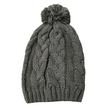 Imagem de Gorro Touca De Frio Trico Trançado Com Pompom Quente Inverno Adulto Un