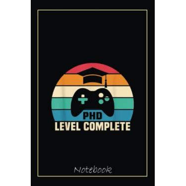 Imagem de PhD Level Complete, Graduation, Doctorate In Philosophy Notebook: Graduation Gift Diary For Notes, Congratulations, Graduate Journal, Gold Graduate ... Journal, 6x9 college ruled notebook