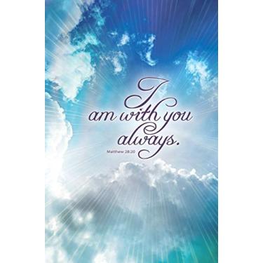 Imagem de "I am with you always" – Boletim Funeral – Escrita NIV – (Pacote com 100)