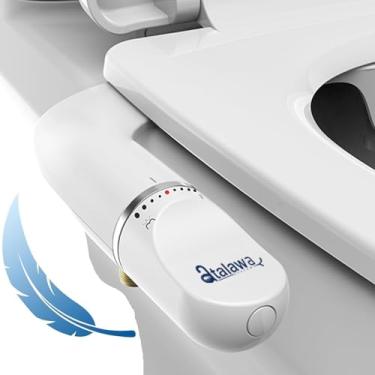 Imagem de Acessório de bidê para vaso sanitário, acessório de bidê ultrafino Atalawa bocal duplo não elétrico (posterior traseiro/lavagem feminina) vaso sanitário de bidê de água fria fresca com pressão de água