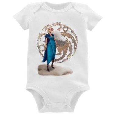 Imagem de Body Bebê Daenerys Targaryen Art - Foca na Moda, Branco, GG