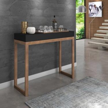 Imagem de Aparador Mesa Cantinho Do Café Decorativo Hall De Entrada Planalto 90cm (Preto)