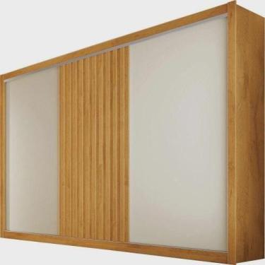 Imagem de Guarda Roupa 3 Portas 6 Gavetas Peroba Off Peroba Vitoria Móveis Europ