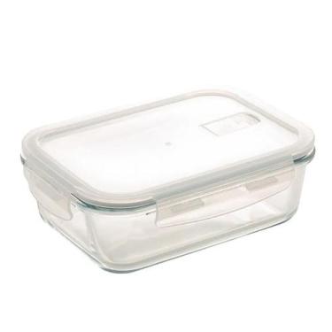 Imagem de Pote Hermético de Vidro Transparente com Tampa Plástica 640ml 6540 - L