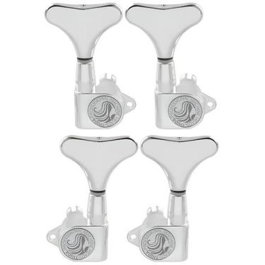 Imagem de Tarraxas Tarrachas Cromada Blindada Thida Para Contra Baixo 4 Cordas 2