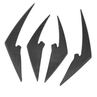 Imagem de 4pcs PARA Pára -choques DE Pára -choques Dianteiro ABS ABS CANARCOS DE BORDO DE CORPO DO BODADO FRONTAL PESO FRONTO GRIM PARA M3 M4 G80 G81 G82 G83 Spoiler DE Canard DE Pára